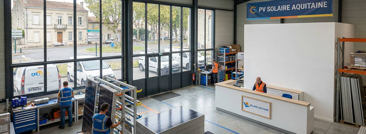 Dépôt panneaux solaires PV Solaire Aquitaine